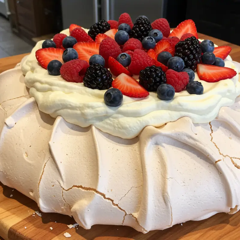 Best Pavlova Recipe Nigella: 7 Secrets for Fluffy Perfection 13 folding cocoa into meringue for best pavlova recipe Nigella style