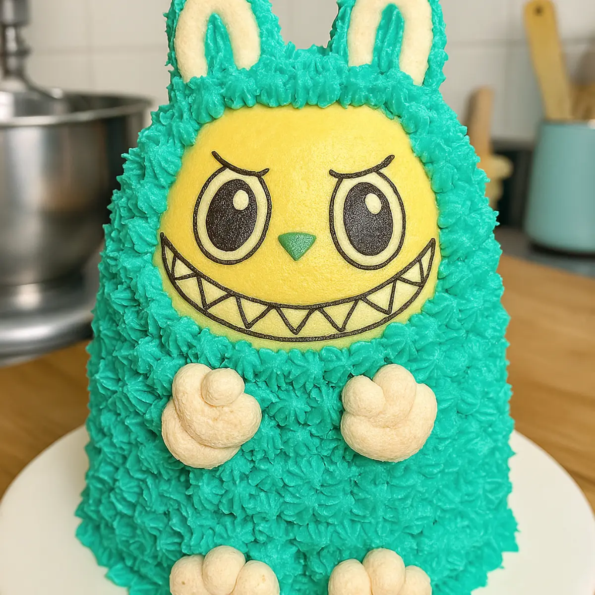No-Bake Caramel Apple Cheesecake Bites 1 blue and brown labubu ice cream cakes with character faces
