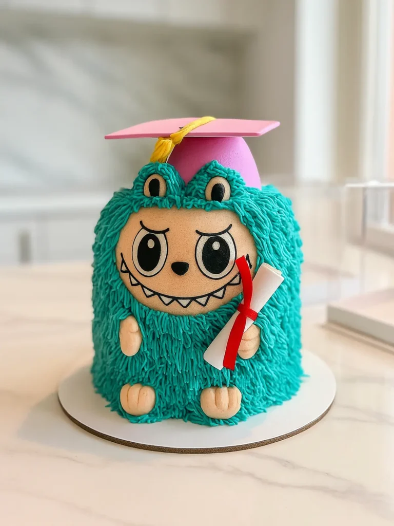 Labubu Ice Cream Cakes by Baskin Robbins 11 Caramel-toned Labubu ice cream cake with birthday message