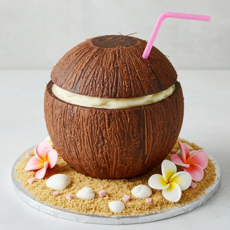 Coconut Shaped Pastry 8 Coconut shaped pastry with creamy coconut filling bursting from the center