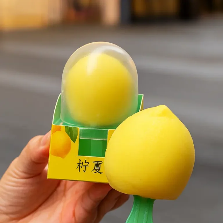 Asian Fruit Ice Cream: Top 5 Most Popular Flavors Right Now 8 open fruit-shaped asian fruit ice cream bar with smooth filling
