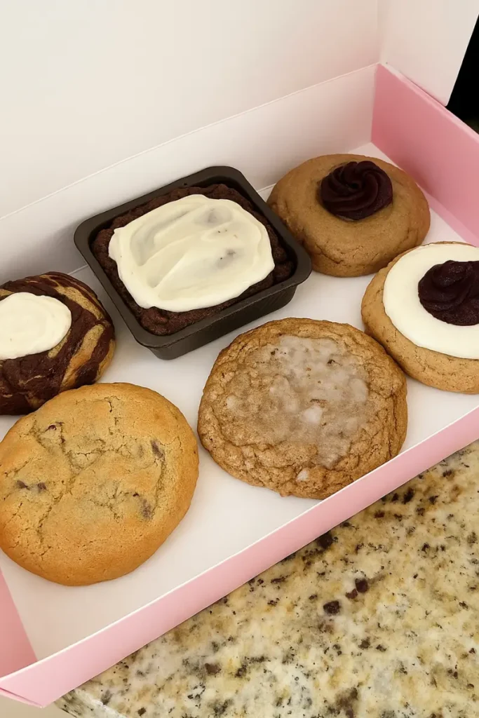 New Crumbl Cookie Kardashian Flavor: Ingredients and Cost 9 Person holding a Crumbl Cookie Kardashian cup filled with berry cake