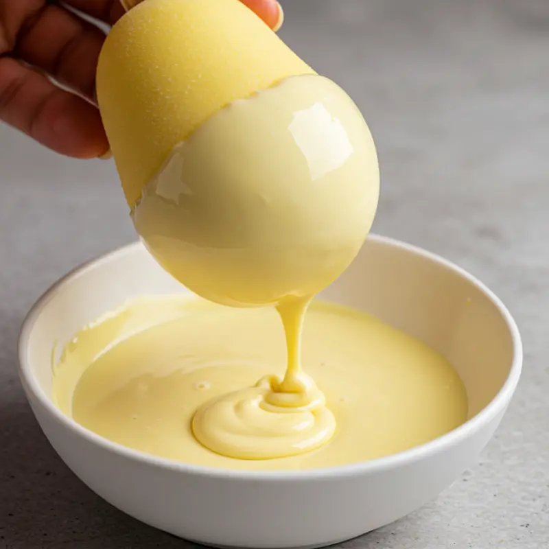 Pear Shaped Ice Cream: Where to Buy it & How to Make it at Home 15 white chocolate dipped pear shaped ice cream dusted with strawberry powder