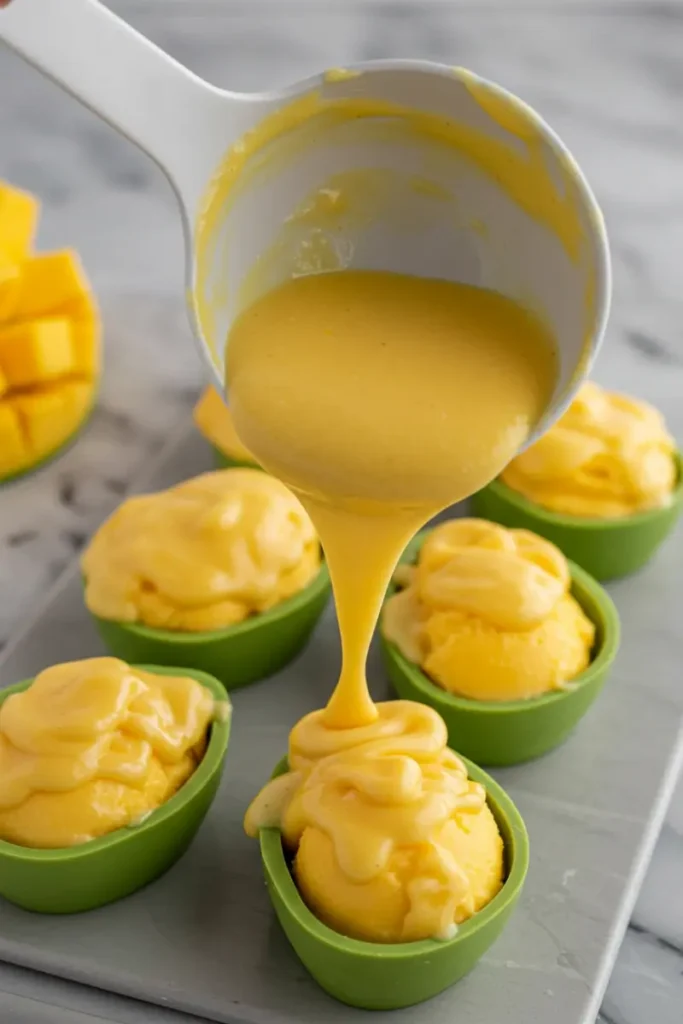 Viral Mango Ice Cream 15 soft mango center of the viral mango ice cream