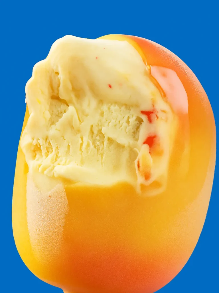 Fumang Propitious Mango Ice Cream: Price, Shop, Recipe 11 Molded fumang propitious mango ice cream standing on gold base