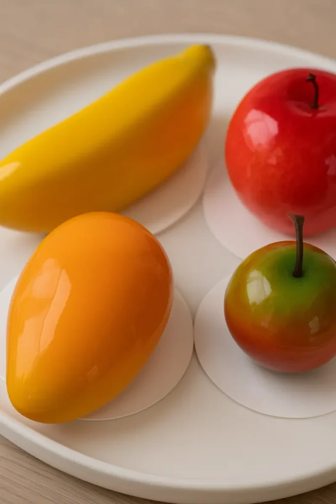 Dessert Shaped Like Fruit: Pastries That Will Amaze You 11 Bright green lime-style dessert with citrus glaze and mousse layers