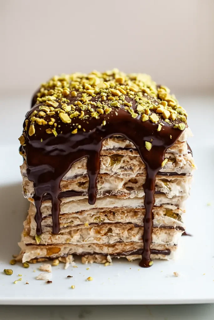 Rich and Easy Passover Dessert Recipes for 2025 9 Rich flourless chocolate cake with a crisp top served on a white plate