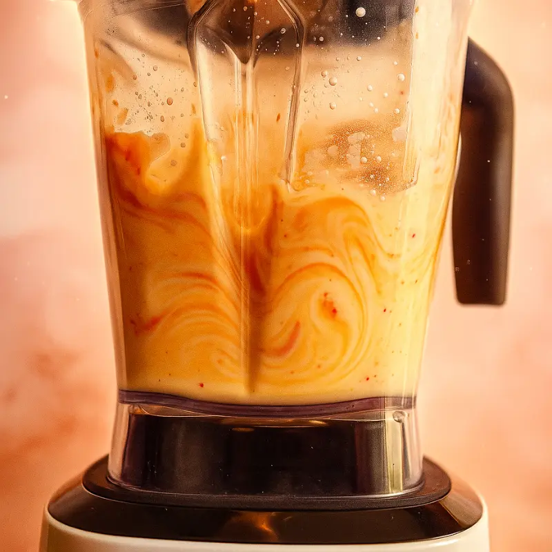 How To Make Orange Shaped Ice Cream 11 Orange and vanilla ice cream blend swirling in a blender