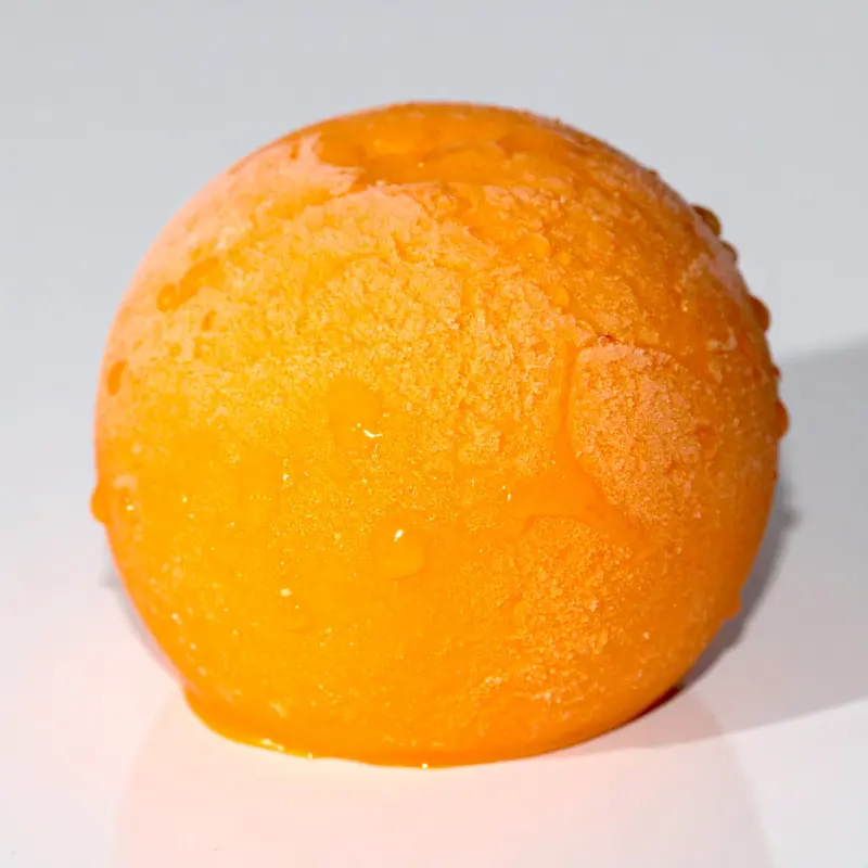 Fruit Shaped Ice Cream: 10 Amazing Viral Desserts 20 orange shaped ice cream treat