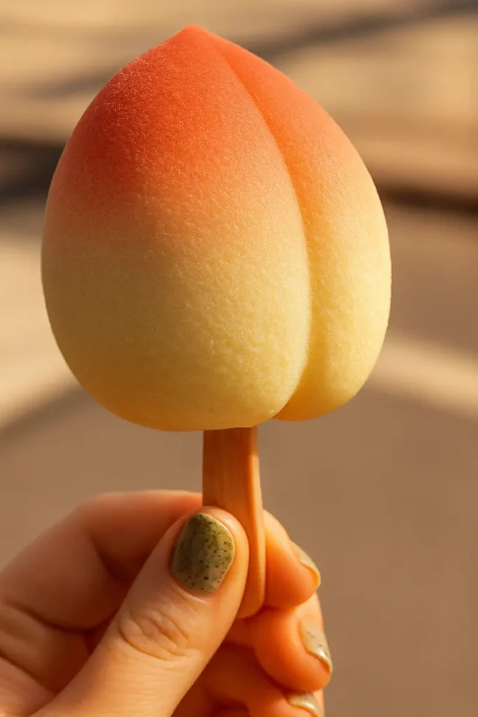 Asian Fruit Ice Cream: Top 5 Most Popular Flavors Right Now 11 lifelike peach-shaped asian fruit ice cream bar with gradient color