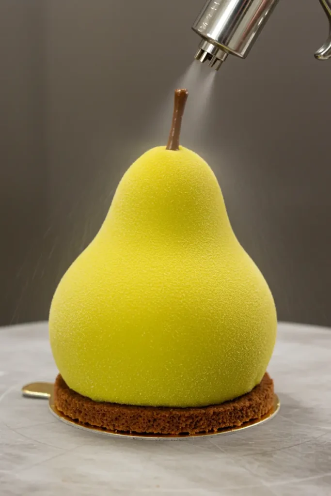 Pear Shaped Pastry 21 Hand-carved pear shaped pastry with lifelike detail