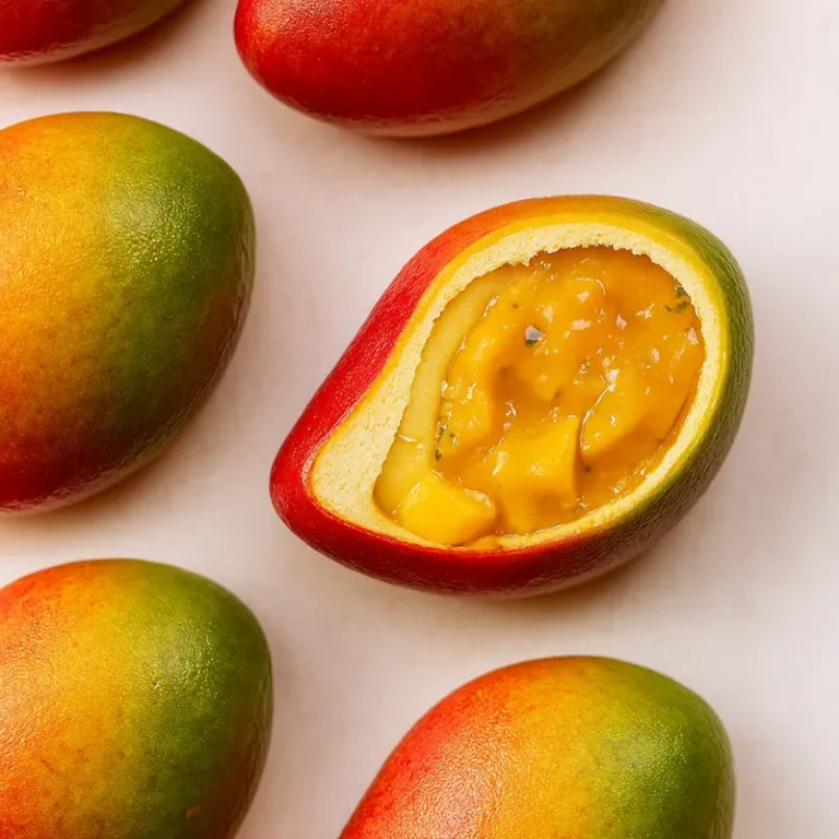 Mango Shaped Dessert Madness: The Most Wanted Treat 7 Layers of mousse and mango inside a shaped mango dessert