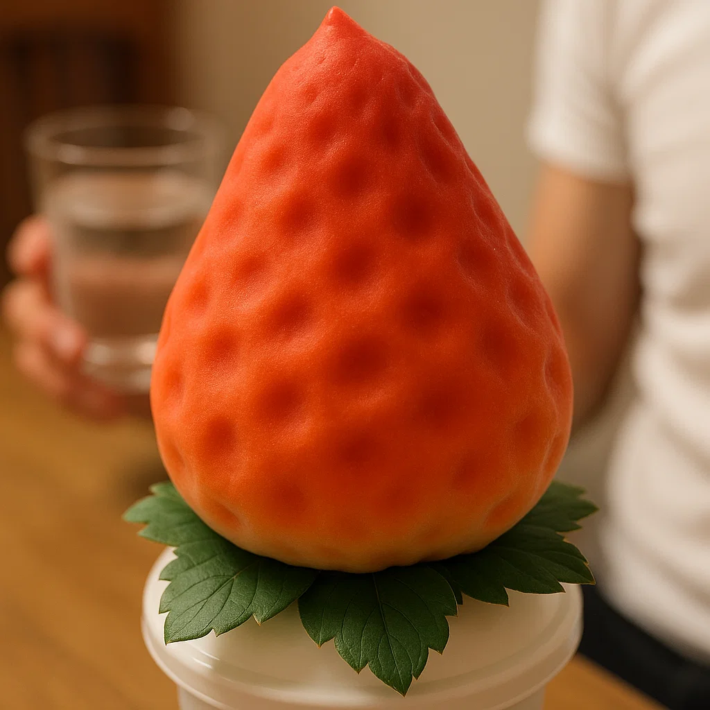Strawberry Shaped Ice Cream