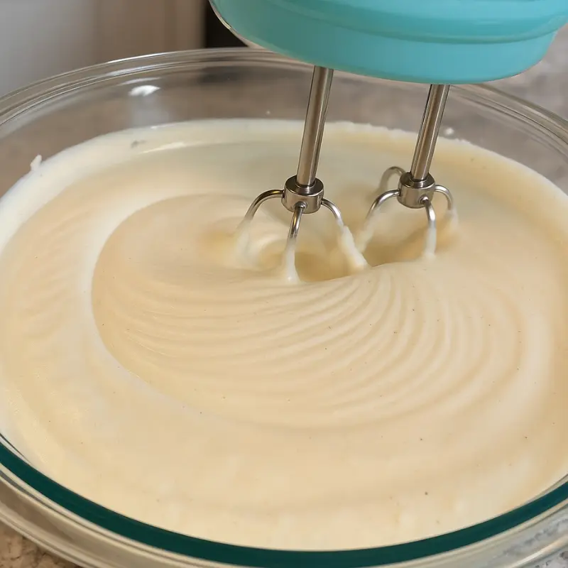 Coconut Ice Cream In Shell 8 mixer whipping coconut cream in a clear bowl