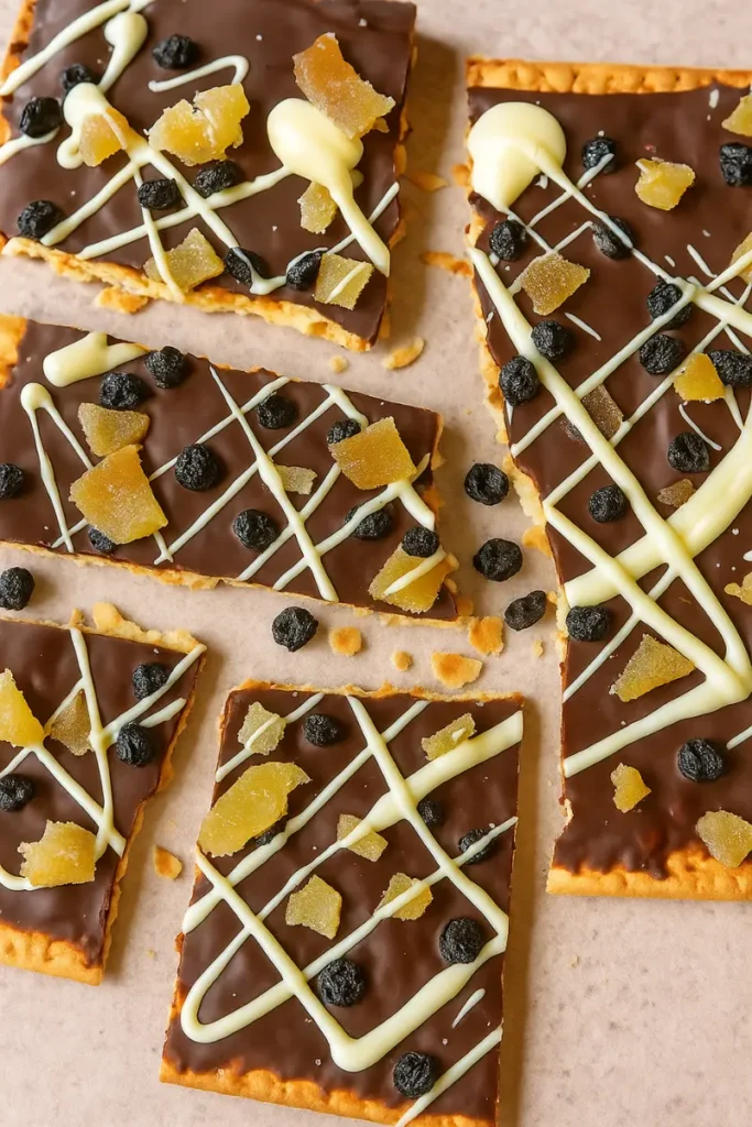 Best Passover Desserts Recipes: Emotional, Sweet & Easy 9 Marbled chocolate matzah bars with pecans and toffee