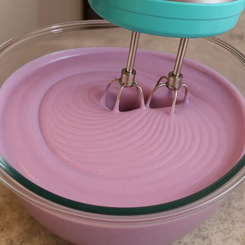 Blueberry Shaped Ice Cream: Full Recipe & Where to Buy 13 Light purple blueberry ice cream whipped in glass bowl