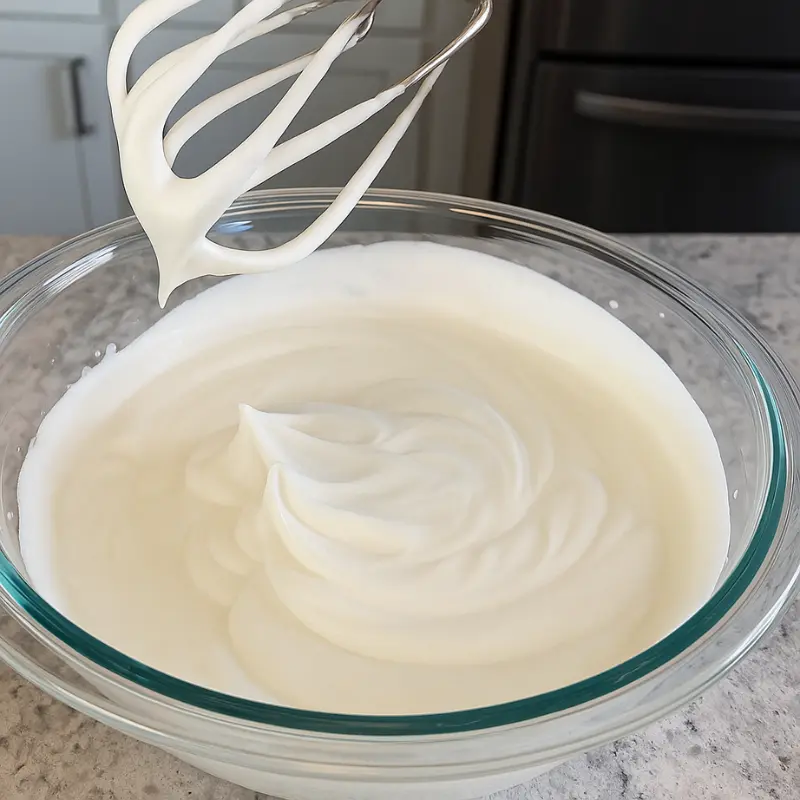 Propitious Lemon Shaped Ice Cream 19 Whipped heavy cream and vanilla in a bowl forming stiff peaks