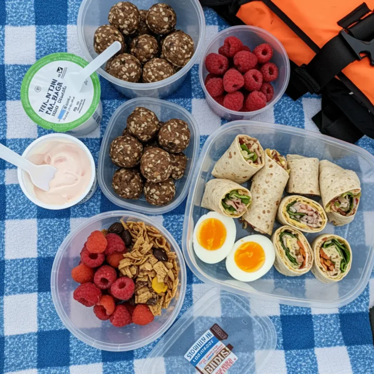 Healthy Boat Snacks That Won’t Weigh You Down 8 Hard-boiled eggs sprinkled with pepper and served with mustard packets