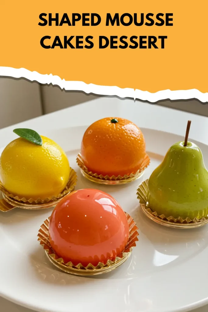 Unbelievably Fun Fruit Shaped Mousse Cakes To Try Now 13 mousse cake shaped like a lemon with a bright yellow finish