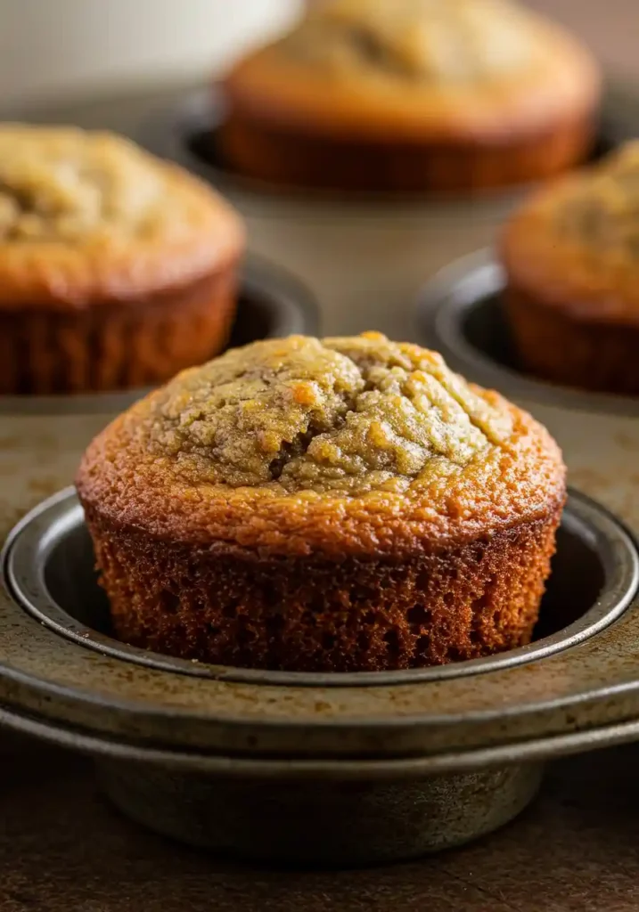 35 Super Easy Snack Ideas for School 20 Mini banana bread muffins in a baking tin, a tasty and easy snack idea for school.