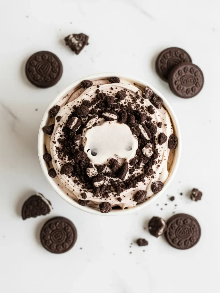 Easy Dairy Free Ninja Creami Recipes (So Creamy!) 26 A spoon digging into rich chocolate ice cream showing the smooth texture of dairy free ninja creami recipes.