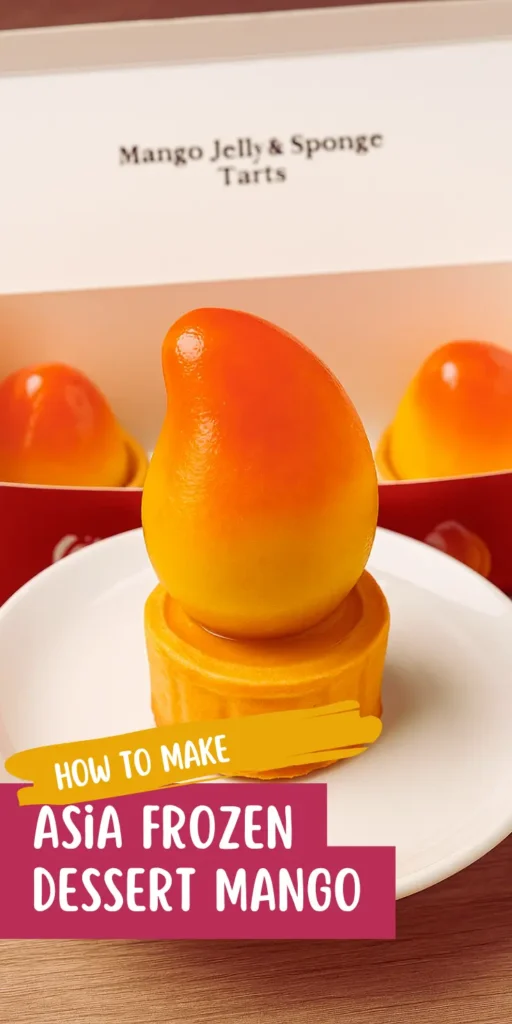 Friends Of Asia Frozen Dessert Mango: Better Than You Think 8 Packaged Asia Frozen Dessert Mango pastries in a red box