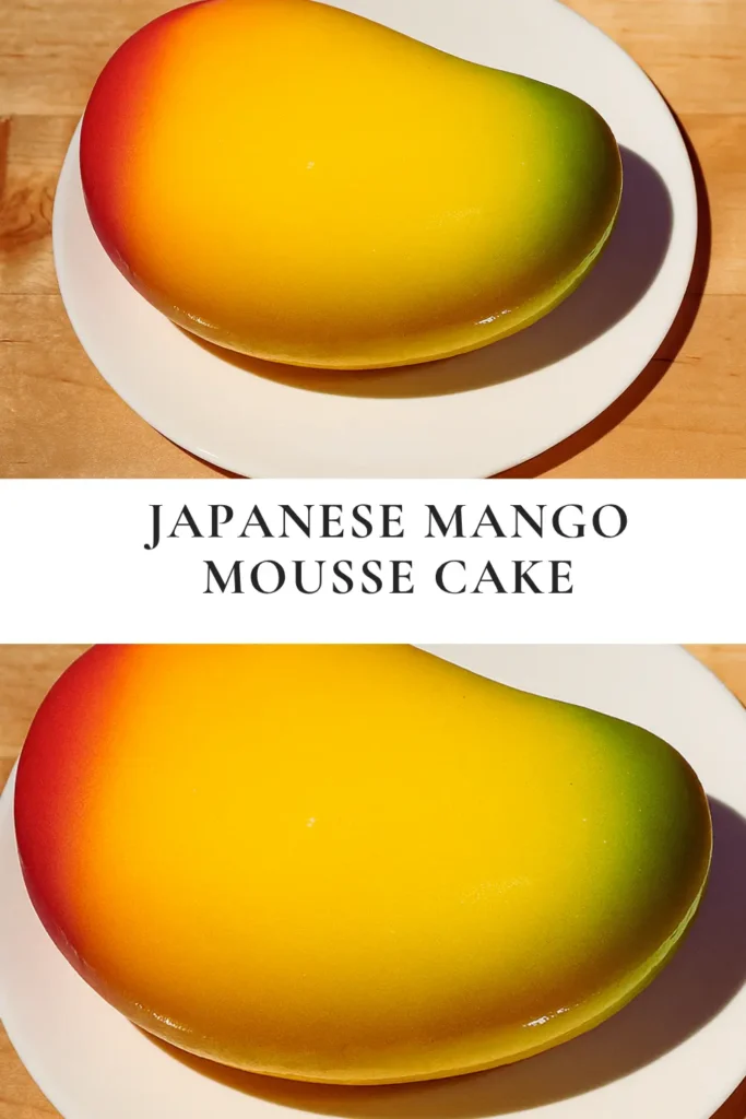 Japanese Mango Mousse Cake That Will Wow Everyone 15 No-bake Japanese mango mousse cake with a biscuit base