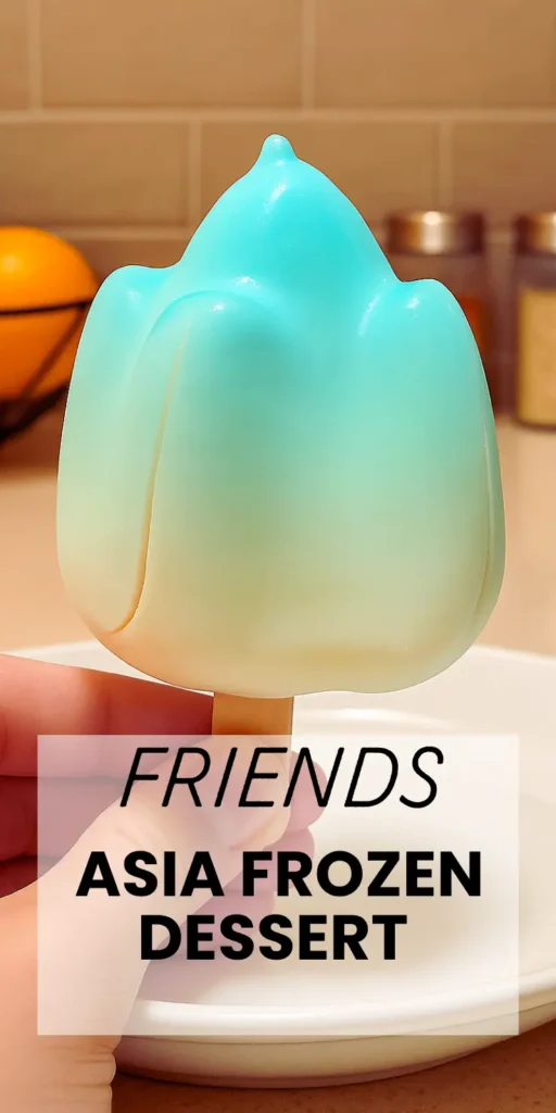 A sampler plate with multiple Friends of Asia Frozen Dessert varieties