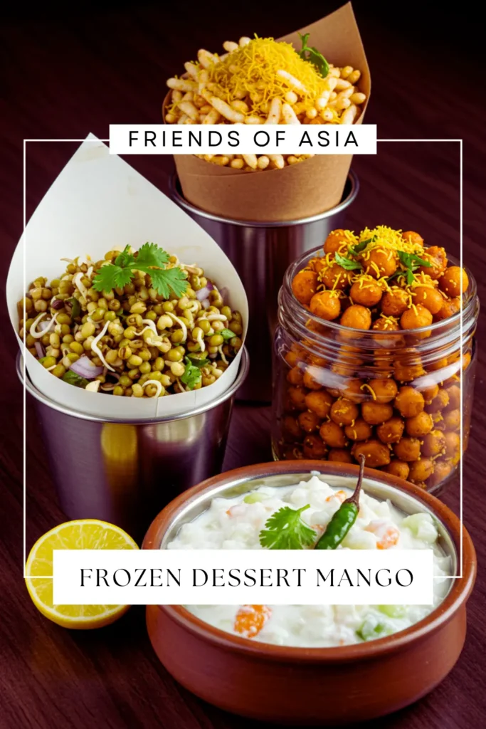 Low-calorie easy healthy snacks to make in 5 minutes featuring veggie sticks with tzatziki, watermelon feta cubes, popcorn with herbs, and gazpacho shots