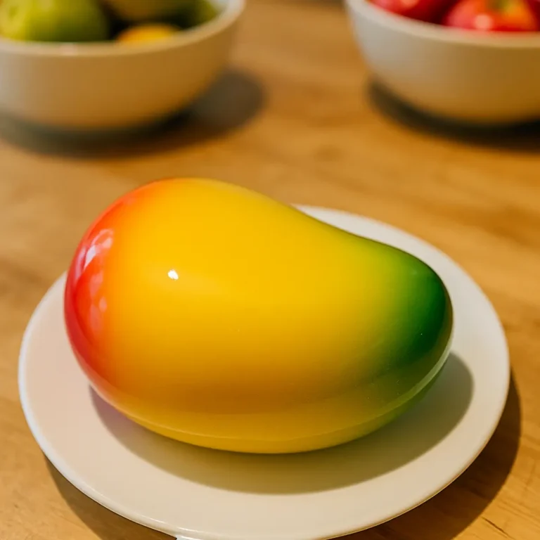 Vegan Mango Mousse Cake – 7 Irresistible Secrets You’ll Love 10 No-bake vegan mango mousse cake served on a white dish