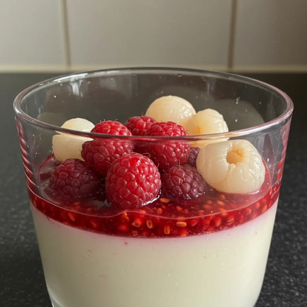 The Best Raspberry Lychee Panna Cotta (Guilt-Free!)