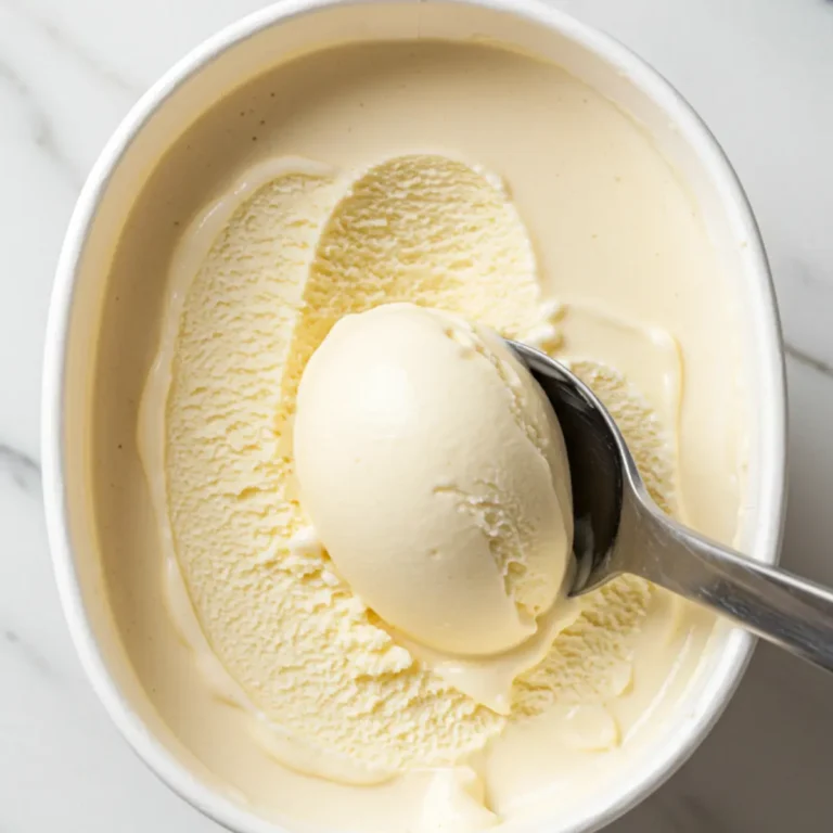 3 Ingredient Ninja Creami Recipes: Easy & Creamy Treats 22 A serving of strawberry frozen yogurt from a 3 ingredient Ninja Creami recipe.