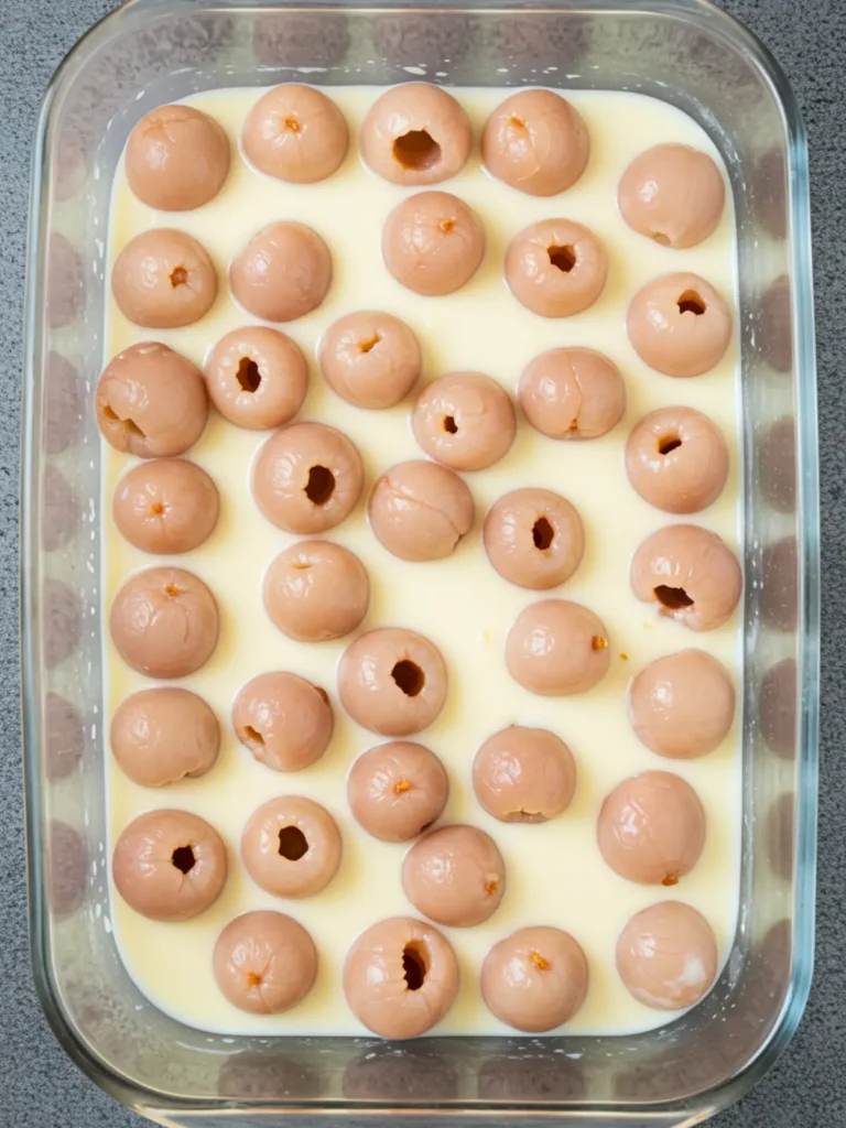Viral Lychee Panna Cotta: The Easy Recipe You Need 13 Ingredients for the viral lychee panna cotta including heavy cream, canned lychees, sugar, and gelatin arranged on a marble surface.