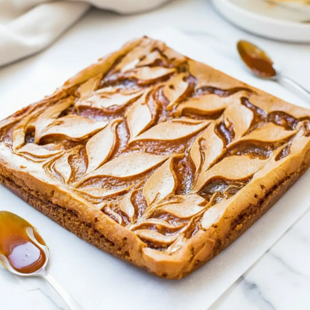Best Pumpkin Cheesecake Bars with Caramel Swirl