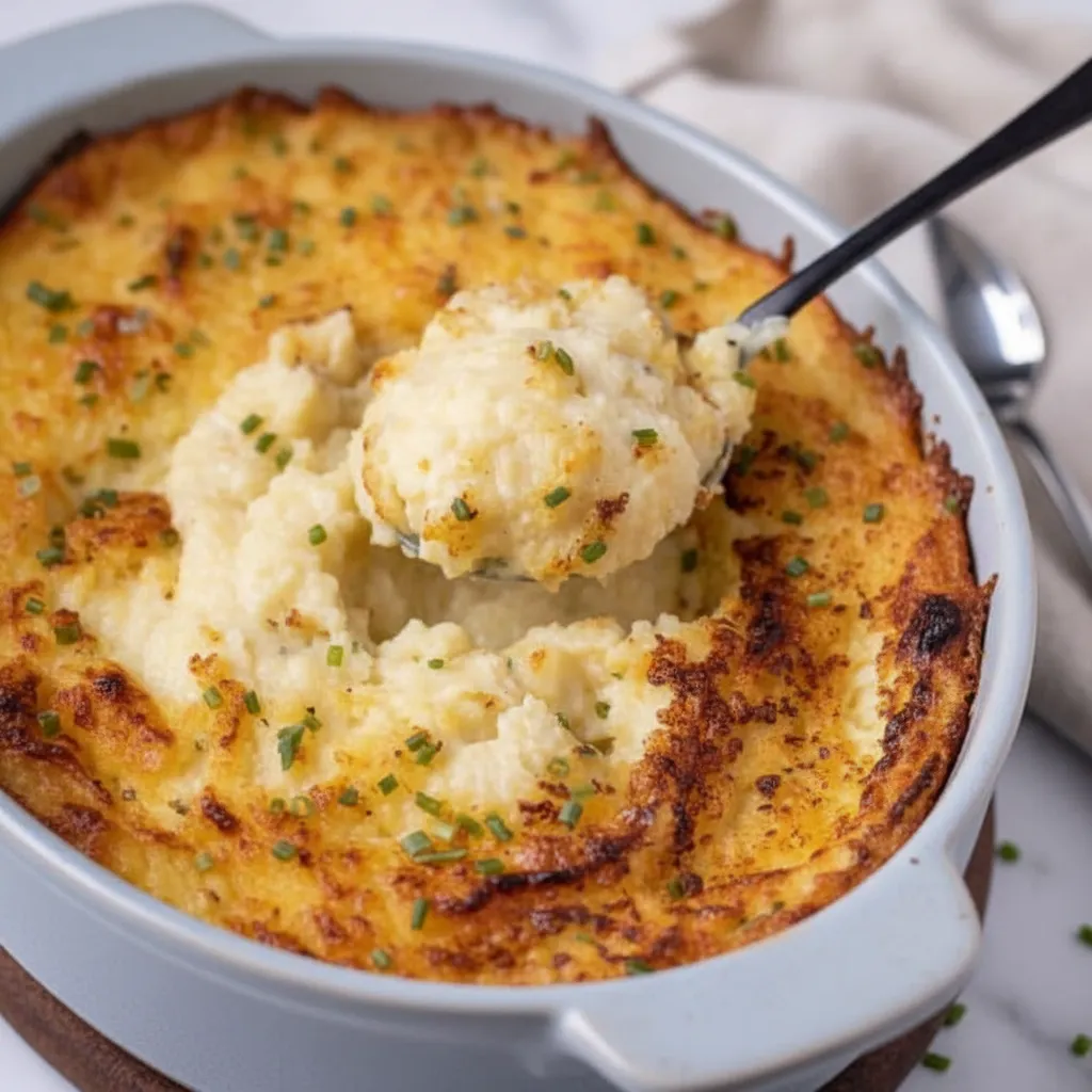 Easy Cheesy Garlic Mashed Potatoes Recipe