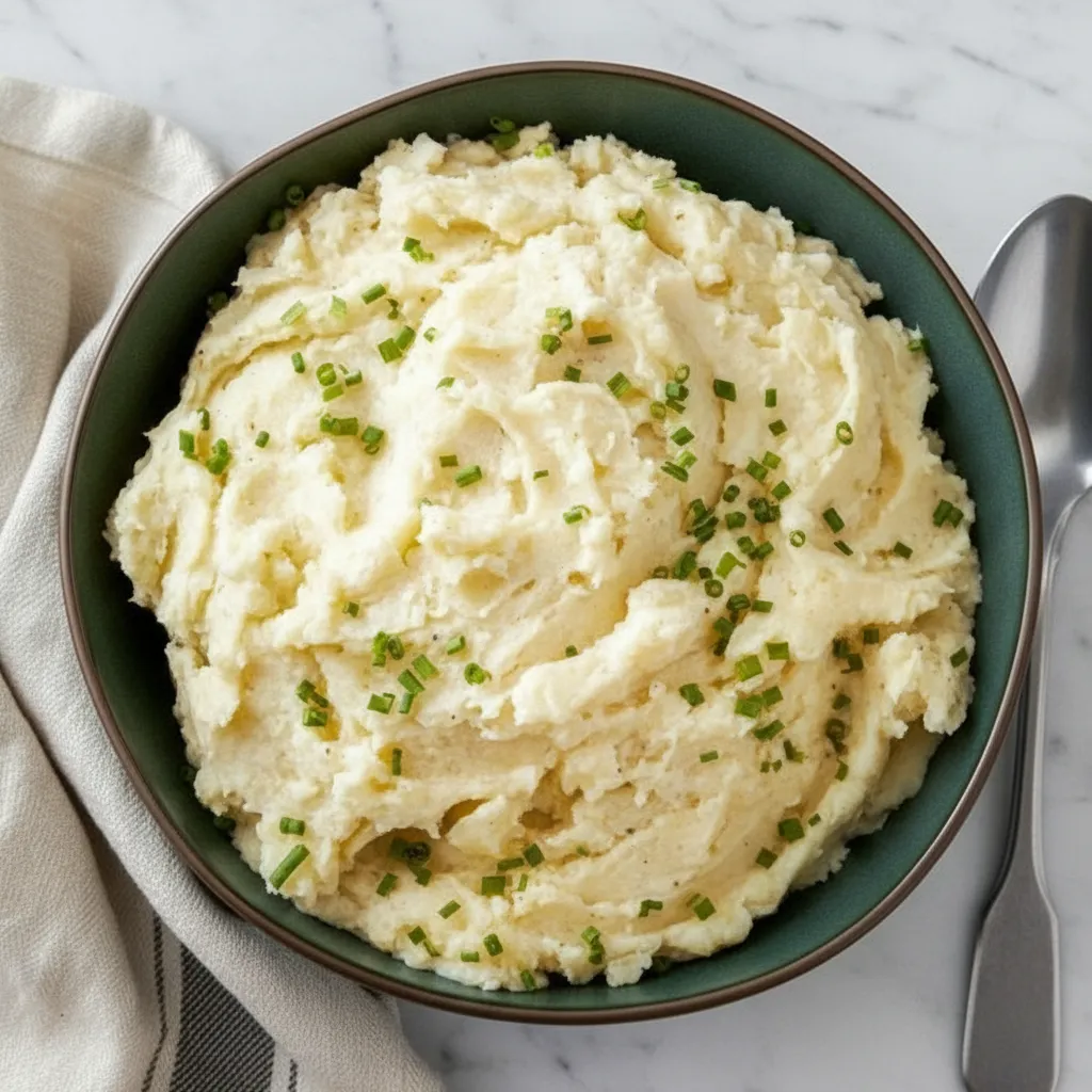 Quick Brown Butter Garlic Mashed Potatoes
