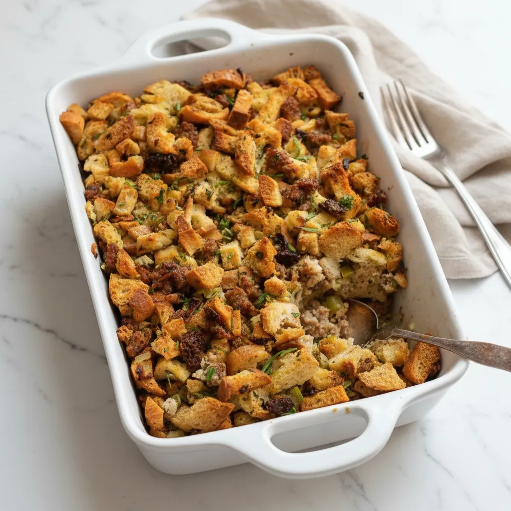 Build a Festive Christmas Charcuterie Board 1 Easy Sausage and Herb Baked Stuffing | Holiday Recipe