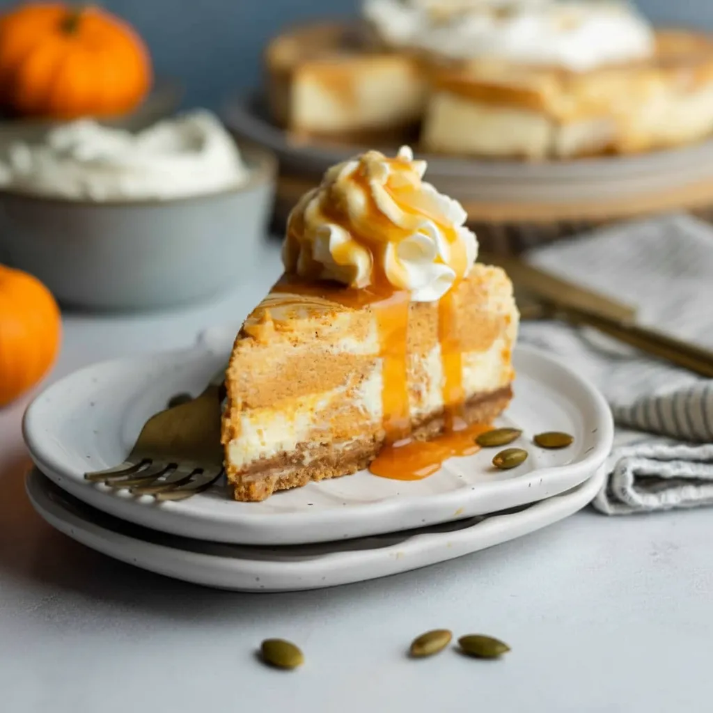 Showstopper Pumpkin Swirl Cheesecake Recipe for Thanksgiving
