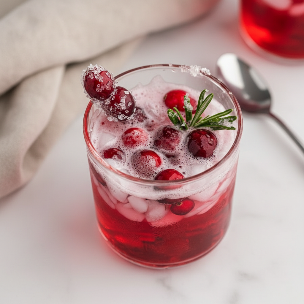 Easy Sparkling Apple Cranberry Punch