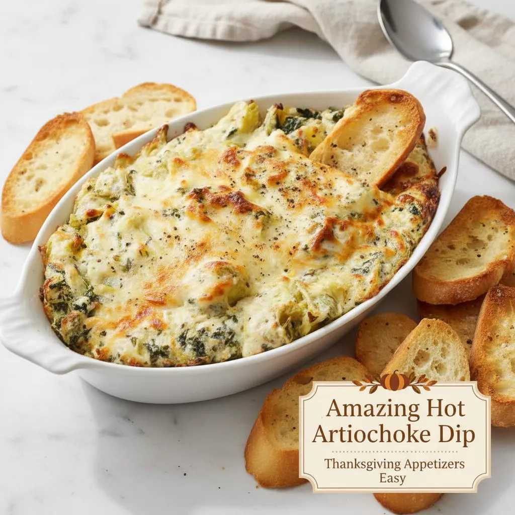 Amazing Hot Artichoke Dip Thanksgiving Appetizers Easy