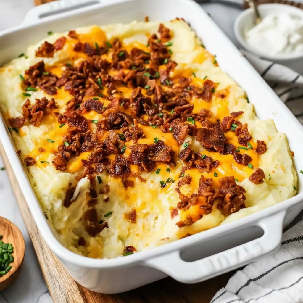 Amazing Loaded Mashed Potatoes Recipe Bake