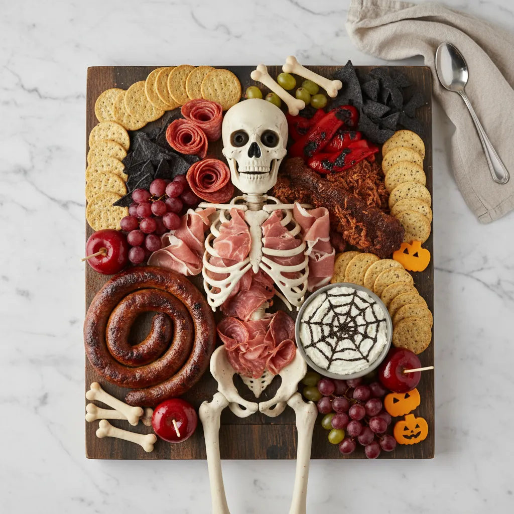 Easy Holiday Party Appetizers Caprese Skewers 3 Amazing Skeleton Halloween Charcuterie Board
