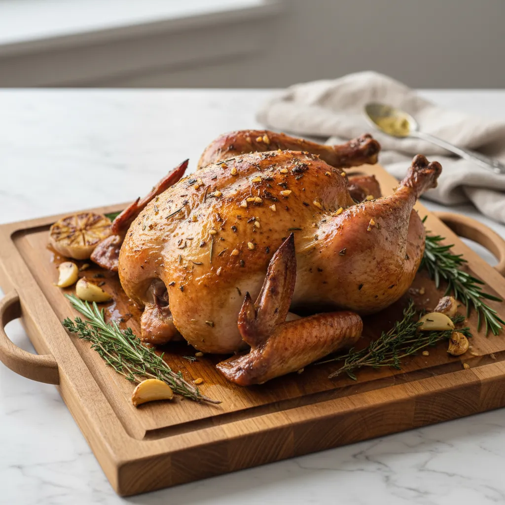 Amazing Spatchcock Turkey Oven Garlic Herb Butter