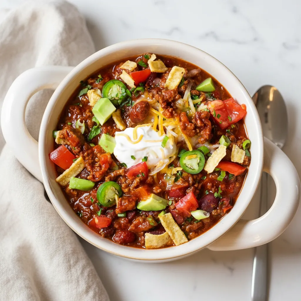 Classic Beef and Bean Chili Recipe Crockpot