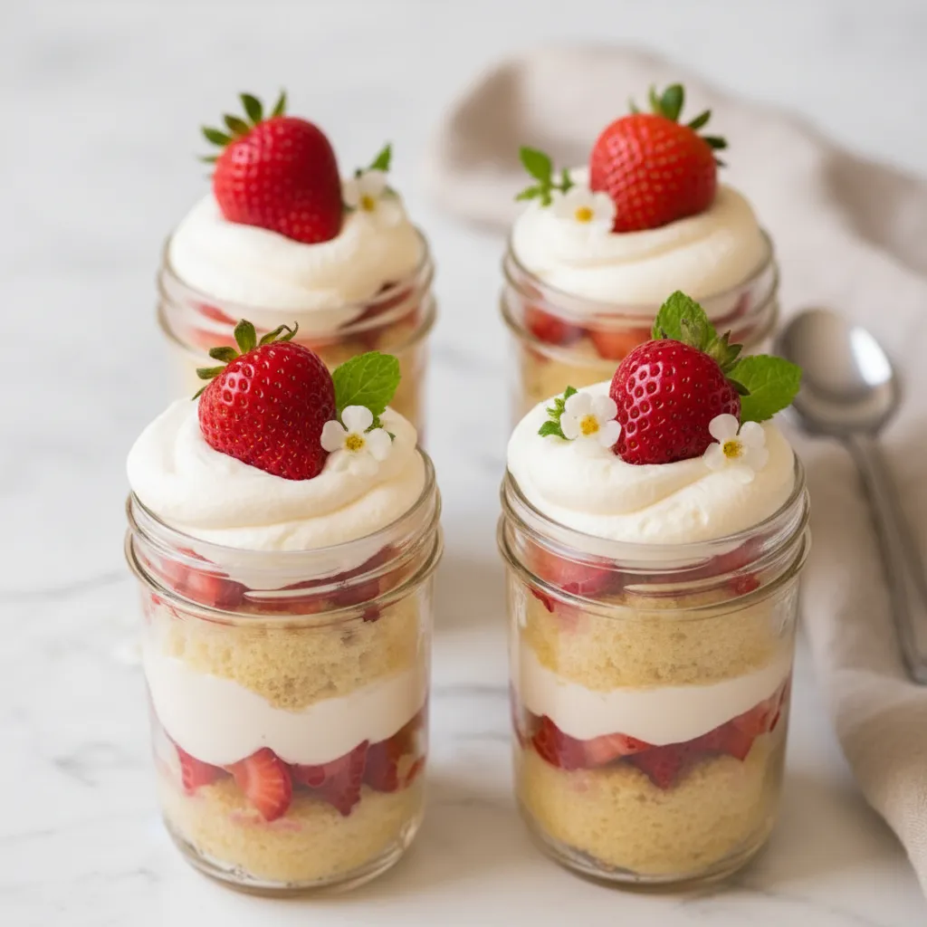 Classic Individual Strawberry Shortcake Cups