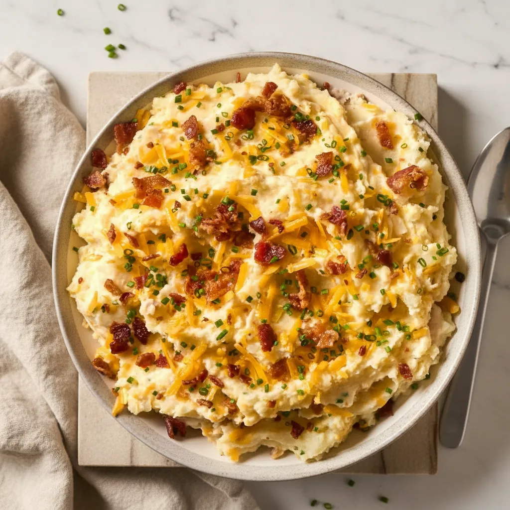 Classic Loaded Mashed Potatoes Casserole