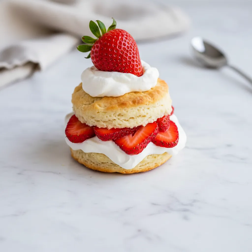 Classic Strawberry Shortcake with Cream