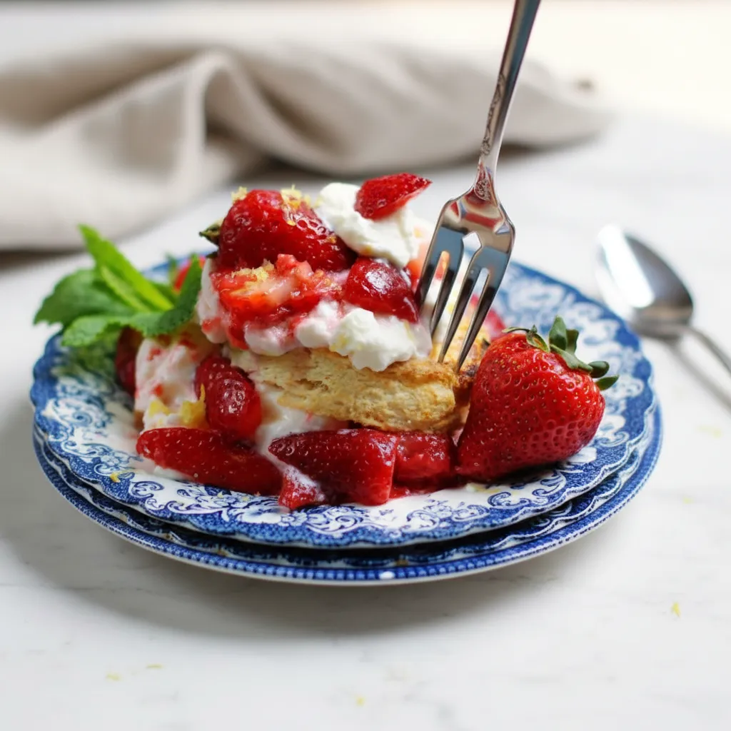 Classic Strawberry Shortcake with Lemon