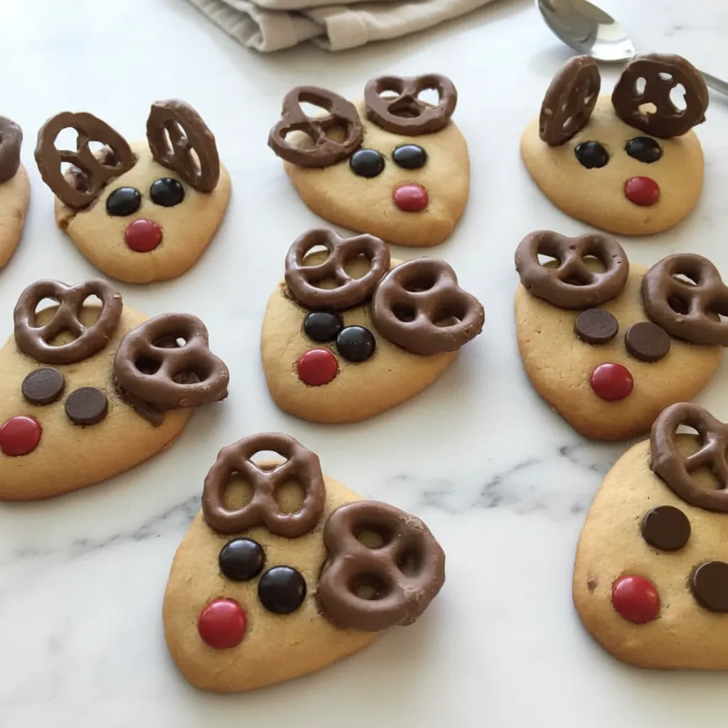 Cute Reindeer Cookies Fun Christmas Desserts