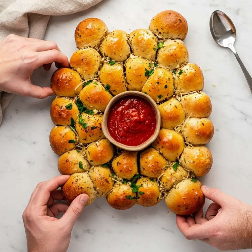 Delicious Christmas Meals Cheesy Garlic Stars